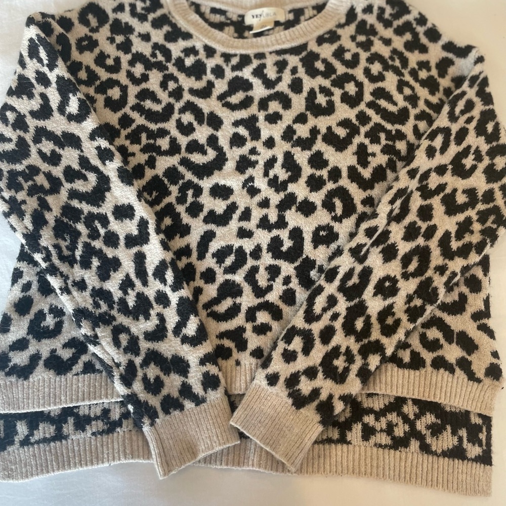 Cheetah print sweater